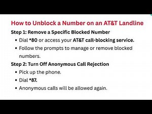 How to Block or Unblock a Number on AT&T Landline – Call Blocking Codes & Settings