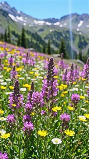 Relaxing Spring Mountain Views ASMR #nature #flowers #water