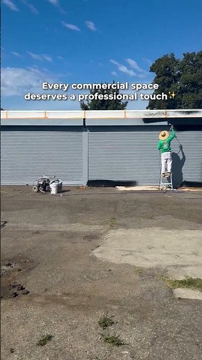Exterior painting for a commercial warehouse ✨🏗️