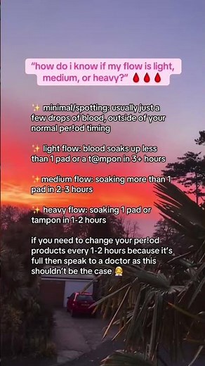 the different types of period flow
