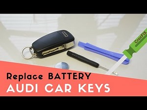 How to replace the battery in an Audi key.