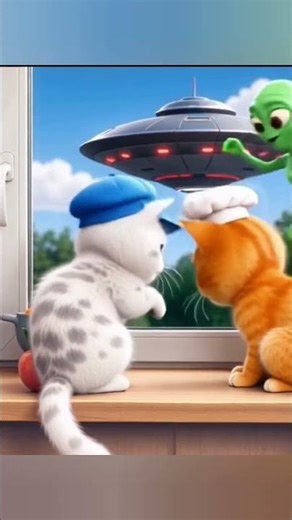 Cat Kidnapped by Alien 👽🐱 | Sci-Fi Funny Short | Viral Cat Video 2025