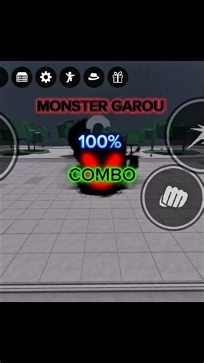 Monster Garou 100% One shot Combo ☠️💀 #roblox #tsb #shorts