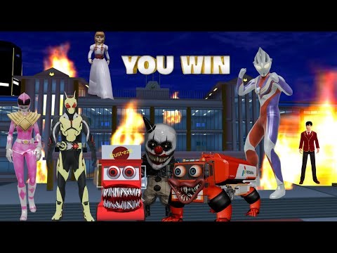 Ultraman Melawan Monster di Kota | Sakura School Simulator