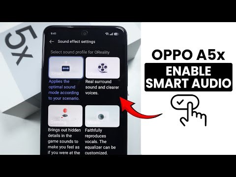 How to Enable Smart Audio in Oppo A5x - Smart Audio Setting