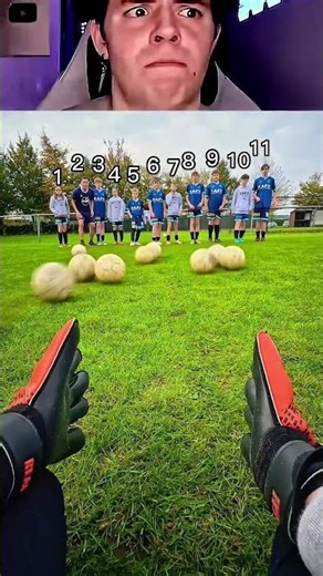 Crazy Goalkeeper Reaction To 11 Shots 🔥 #soccer #shorts #challenge