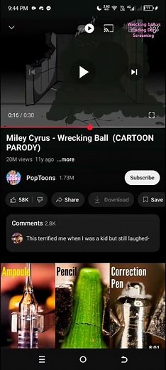 Wrecking ball vs Finding Dory Screaming