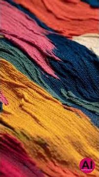 Abstract Yarns of Color in Motion | Painterly Knit in Motion | AI Textile Design Lab | Yo-San Studio