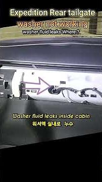 Expedition SUV Rear Washer Fluid Not Working , Shows 2 Expeditions leak 2 places Where ???