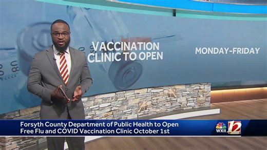 Forsyth County Department of Public Health starting free flu and COVID-19 vaccination clinic