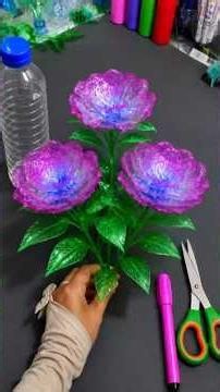 Beautiful Rose Flowers from Used Plastic Bottles 🌸 | DIY Recycled Crafts #Shorts