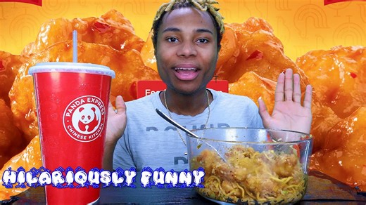 I mukbang Panda Express feast like a boss