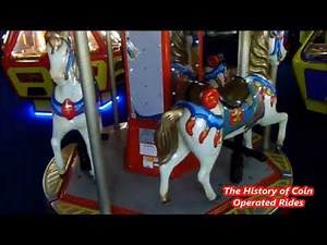 1990s Amutec Coin Operated Carousel Kiddie Ride