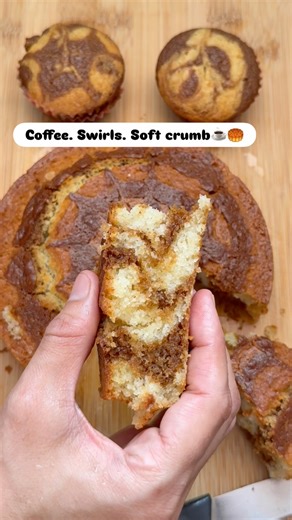 Eggless Coffee Marble Cake | Bakery-Style Coffee Marble Cake at Home | Easy Homemade Tea-Time Cake