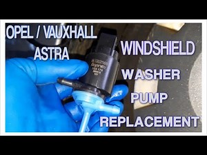 How to replace windshield washer pump on Opel/Vauxhall Astra G 1996-2009