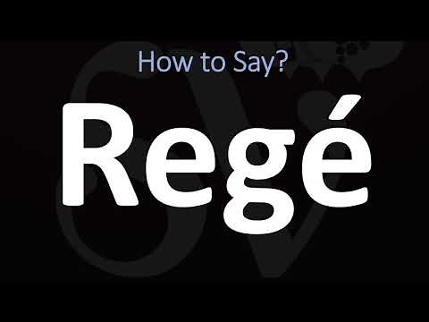 How to Pronounce Regé? (CORRECTLY)
