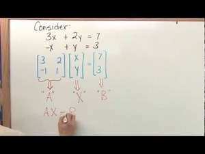 Lesson 8 - Solving Systems Using Inverses (Matrix Algebra Tutor)