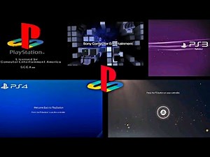 EVOLUTION OF PLAYSTATION STARTUPS GRAPHICS (1994-2022) PS1 VS PS2 VS PS3 VS PS4 VS PS5