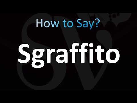 How to Pronounce Sgraffito (CORRECTLY!)
