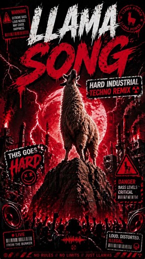 Llama Song… BUT HARD TECHNO 💣🦙