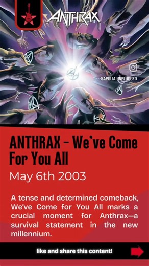 ANTHRAX - We've Come For You All (2003) #onthisday #metalreview #thrashmetal #anthrax #extrememetal