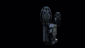 Film Projector Rotating