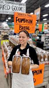 It’s back!! 🎃🍂🙌🏻 Our famous scratch made pumpkin bread is available now in all stores!! Grab a small or large loaf and take it home to enjoy! It tastes even better warmed up and smeared with butter!🧈😊 #pumpkinseason #farmhousebakery | Detwiler's Farm Market