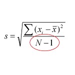 Standard Deviation 標準差公式：神秘的 n-1 | 學校沒有教的數學