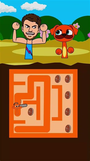 New Maze Challenge | MrBeast Vs Chompy Chasey #animation #funny