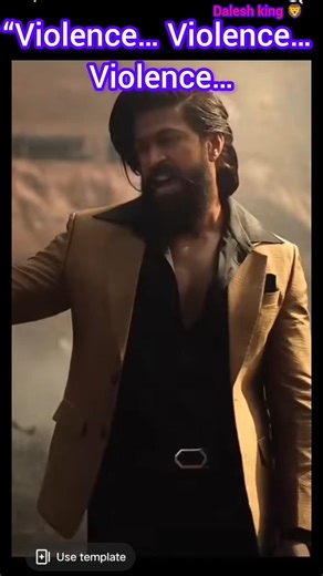 Violence… Violence… Violence 🔥 KGF Attitude Entry | Rocky Bhai Swag 😎#violence #kgf2 #attitude