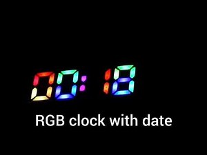 RGB Neon Clock using ws2812b LEDs, DS1307, DHT11