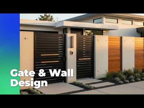 Modern Gate Design & Wall Design Ideas for Stunning Home Exteriors 2025