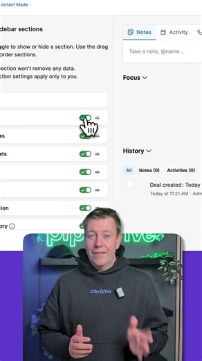 Clean Up Your Pipedrive! 🧼 Hide useless sections!
