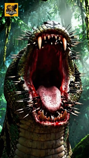 A Massive Python Attempts to Swallow a Porcupine #python #snake #shorts