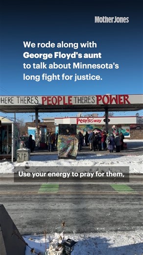 Our digital producer @sam.vp has been on the ground today in Minneapolis for what organizers have dubbed the “Day of Truth and Freedom”. One of the thousands involved in protest and strike actions today is Angela Harrelson, who has seen with heartbreaking proximity what police state violence does to a community: her nephew George Floyd was killed by police in 2020, sparking nationwide outrage. Sam had the chance to share a car with Angela, as she reflected on grief, trauma, and Minnesota’s histo