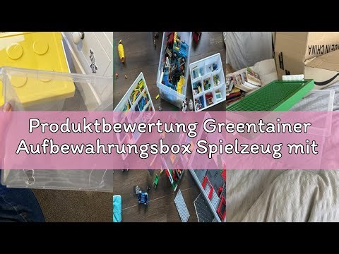 Produktbewertung Greentainer Aufbewahrungsbox Spielzeug mit Deckel & AbnehmbaresTablett,3er Spielzeu