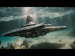 Enterprising Starships of Cave & Sea Sci Fi Imagery