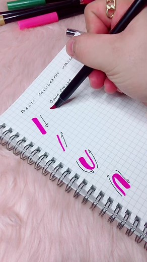 Learning Basic Calligraphy Strokes Part 1. #eduwow #tiktoku #arielcalligraphy #arielcalligraphytutorial #inkandpapersph