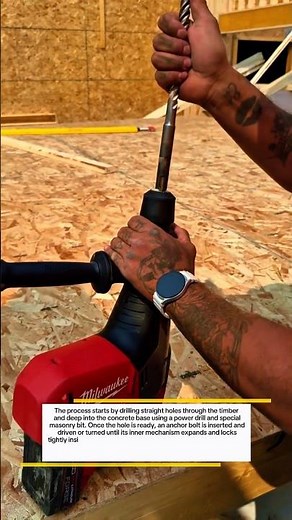 Securing Wooden Posts to Concrete with Anchor Bolts!