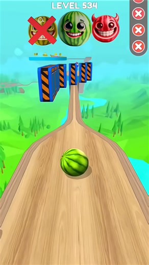 Which color watermelon ball pass this hitting Wal lavel ❓#shorts #youtubeshorts #gamingcommunity