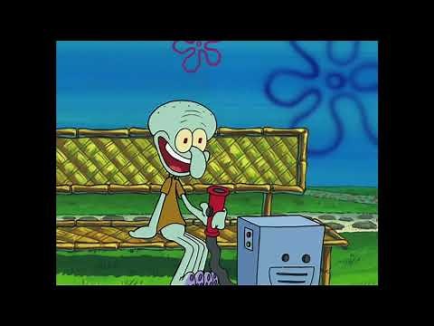 Squidward Laughing on the Bench for 10 Hours