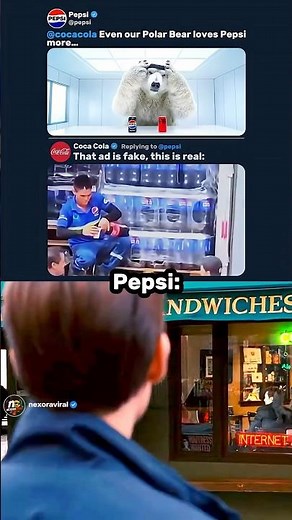 Pepsi vs Coca-Cola 😂 Even Ronaldo Couldn’t Handle This! 🥤🔥 #shorts