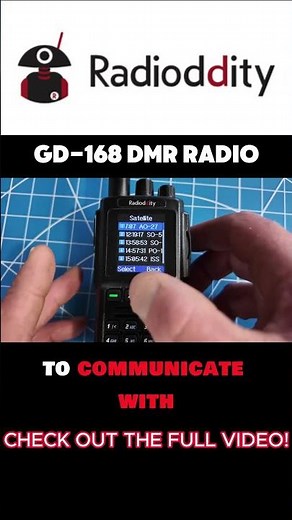 Radioddity GD-168 Satellite Prediction Feature