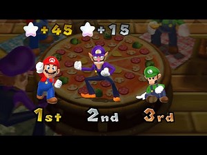 Mario Party 9 - Mario vs Luigi vs Waluigi - Blooper Beach (Master Difficulty)