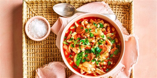 One-pot chicken, chorizo and bean stew recipe