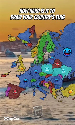 How hard is it to draw your Country's flag #map #mapping #geography #geographythroughmaps