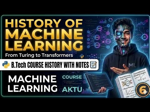 History of machine Learning in detail || Unit 1 || L-6 ||Btech Aktu || Machine Learning Full course