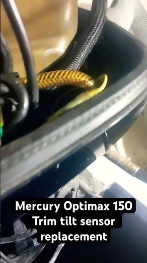 How to replace Mercury Optimax Trim tilt sensor replacement #boatrepair
