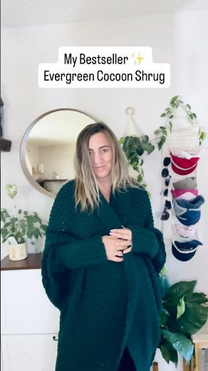 Evergreen Cocoon Shrug | Bestseller Free Crochet Pattern