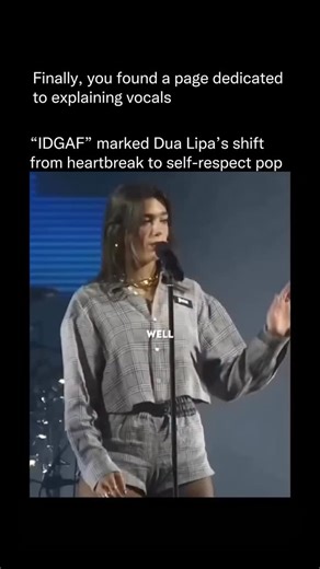 Explaining Vocals on Instagram: "Released in 2018, IDGAF arrived during a defining moment in Dua Lipa’s breakout era. The track stood out for its cold, minimalist production and direct lyrical stance, rejecting reconciliation in favor of emotional boundaries. Rather than framing heartbreak as loss, the song reframed it as clarity — a choice to move forward without apology. Musically, IDGAF leaned into sleek, restrained pop with sharp synth textures and a detached vocal delivery that reinforced i